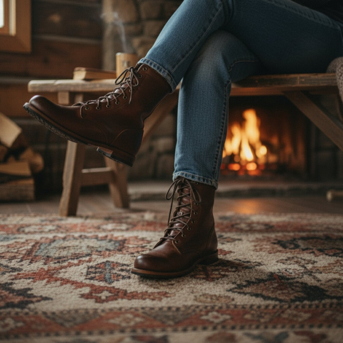 Alice | Women's Casual Lace Up Leather Boots