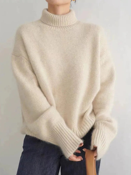 Samantha | Women's Woolmix Knitted Turtleneck Sweater