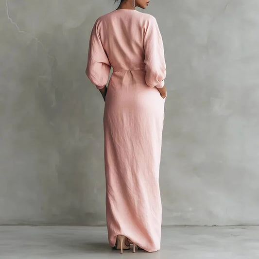 Beatrice | Women's Wrap V-neck Maxi Dress