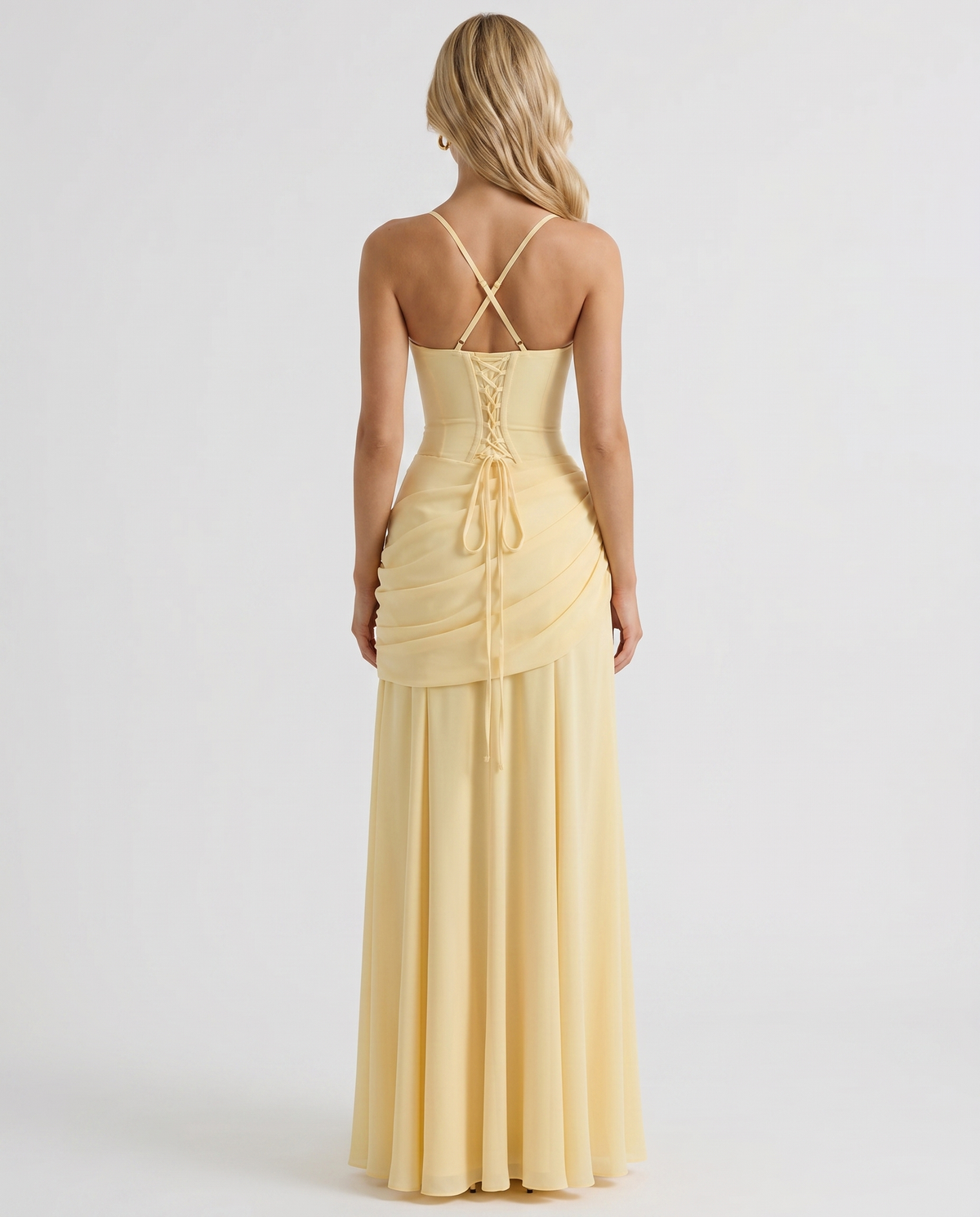 Skye | Women's Ruched Maxi Wedding Guest Dress