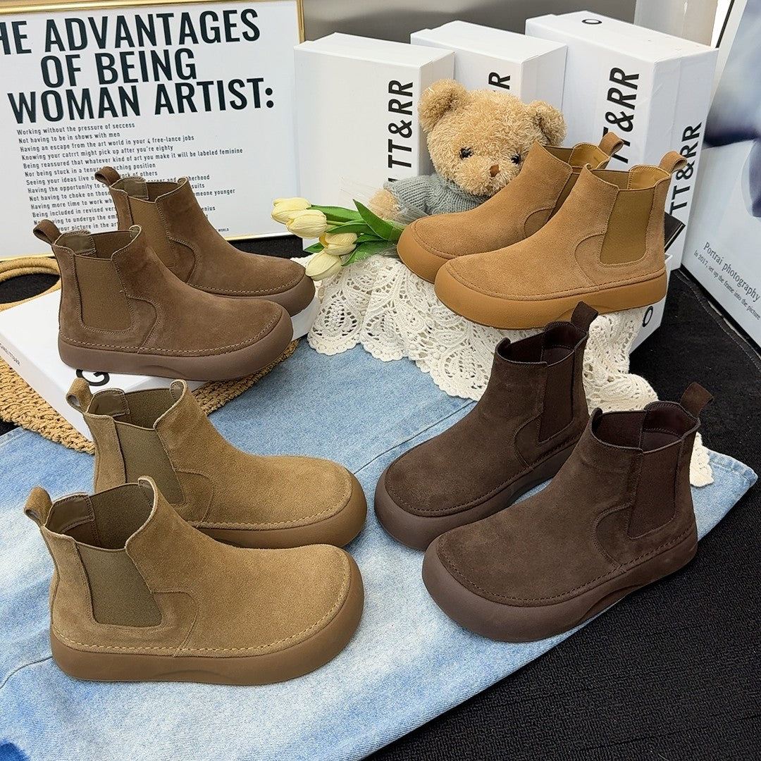 Natasha | Women's Non Slip Suede Chelsea Boots