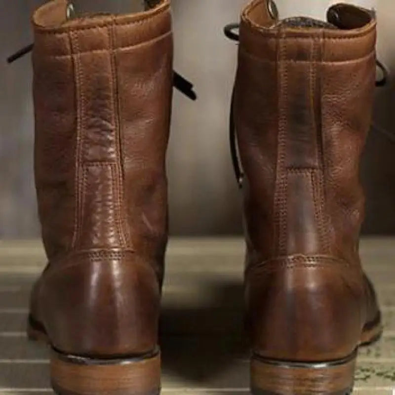 Gemma | Women's Classic Lace-Up Mid-Calf Boots