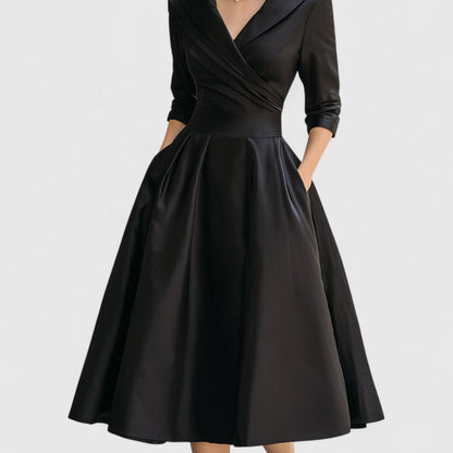 Georgia | Women's Elegant Wrap Midi Dress