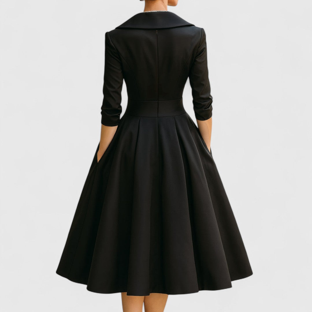 Georgia | Women's Elegant Wrap Midi Dress