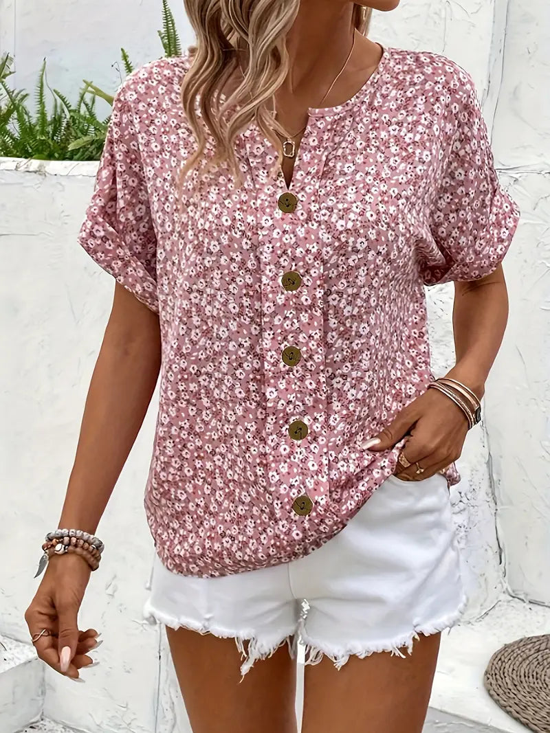 Mandy | Women’s Summer Printed Blouse