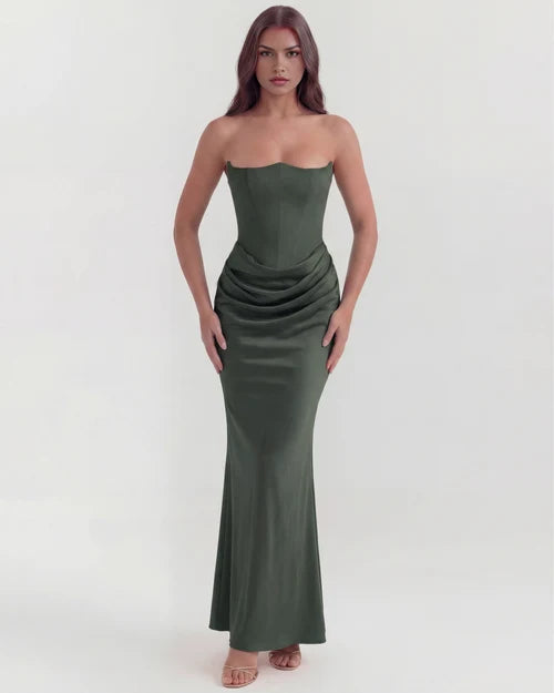Alison | Women's Satin Corset Evening Dress