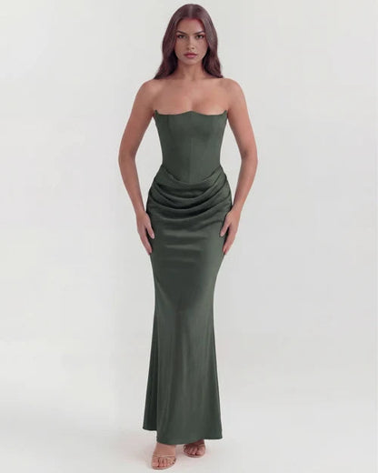 Alison | Women's Satin Corset Evening Dress