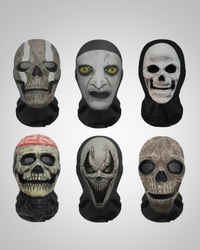 Kai | Halloween 3D Ghost Face with Mesh and Elastic Fit Mask