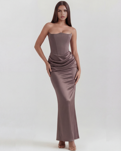 Alison | Women's Satin Corset Evening Dress