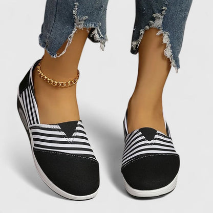 Roma | Women's Striped Slip-On Platform Sneakers