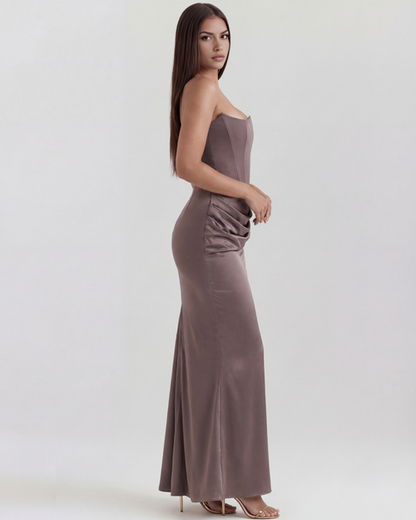 Alison | Women's Satin Corset Evening Dress