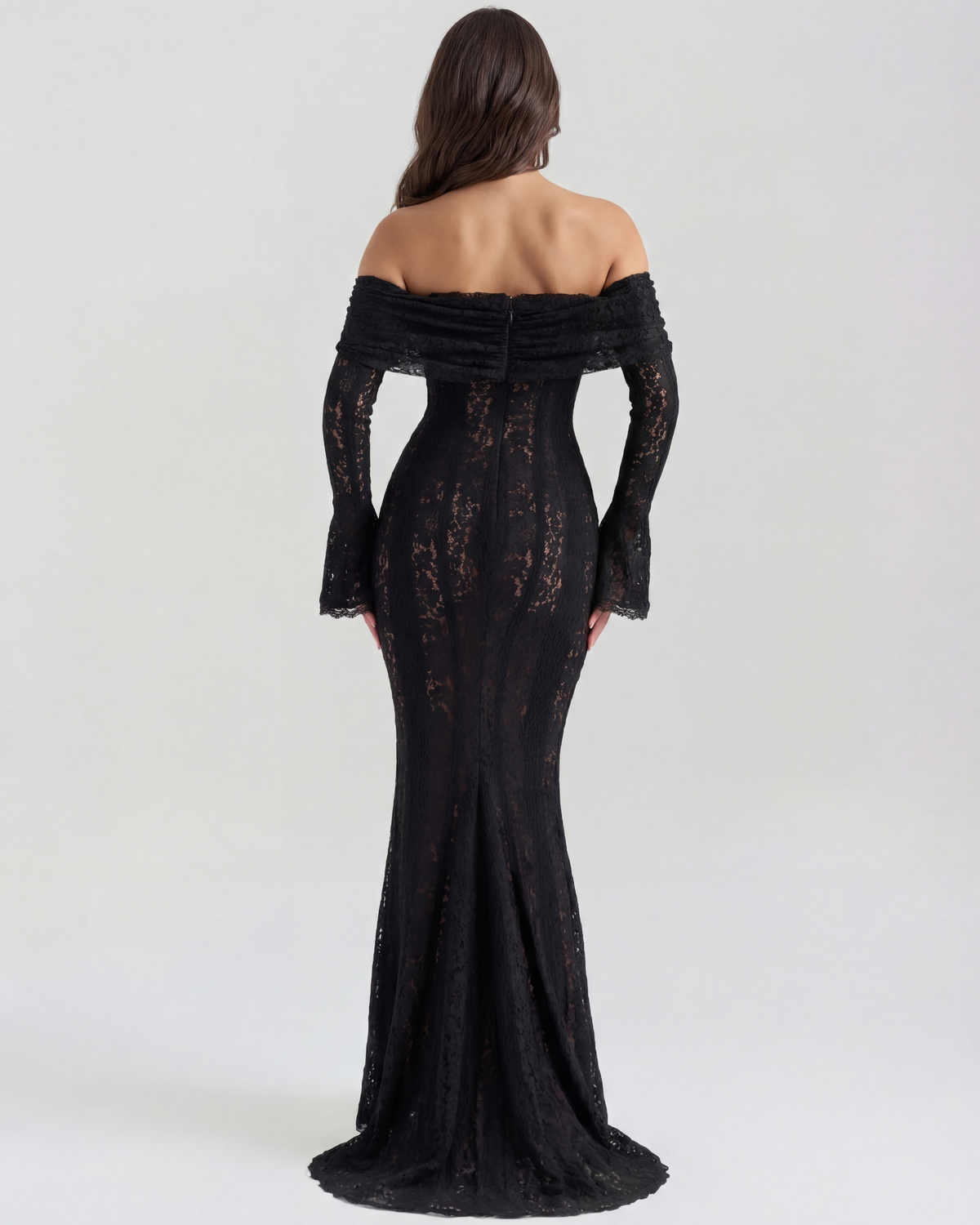 Helen | Women's Off-Shoulder Maxi Wedding Guest Dress