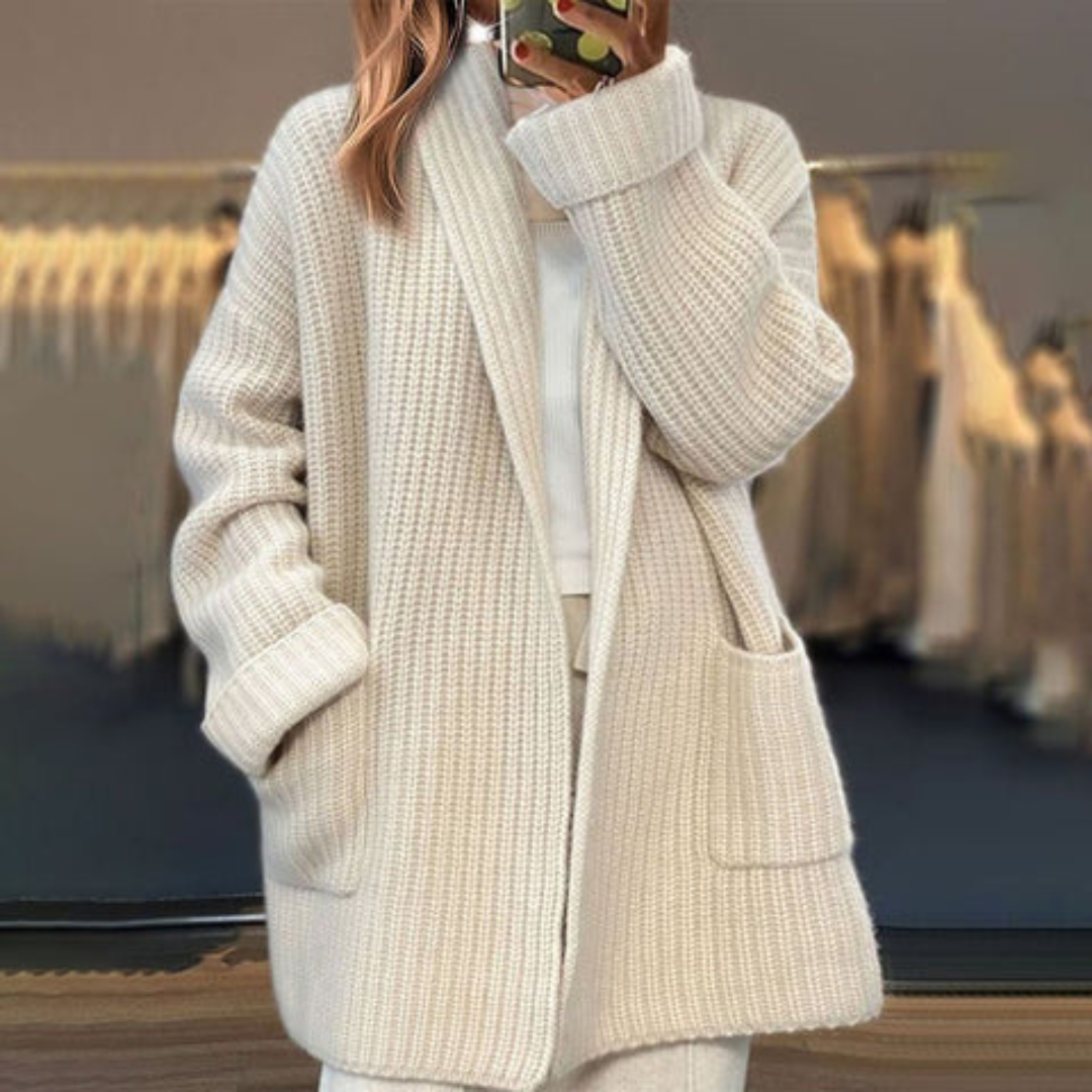 Rachel | Women's Oversized Ribbed Knitted Cardigan