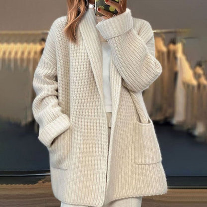 Rachel | Women's Oversized Ribbed Knitted Cardigan