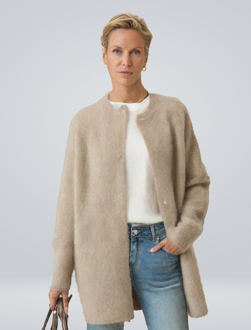 Penny | Women's Elegant Button-Up Knitted Cardigan