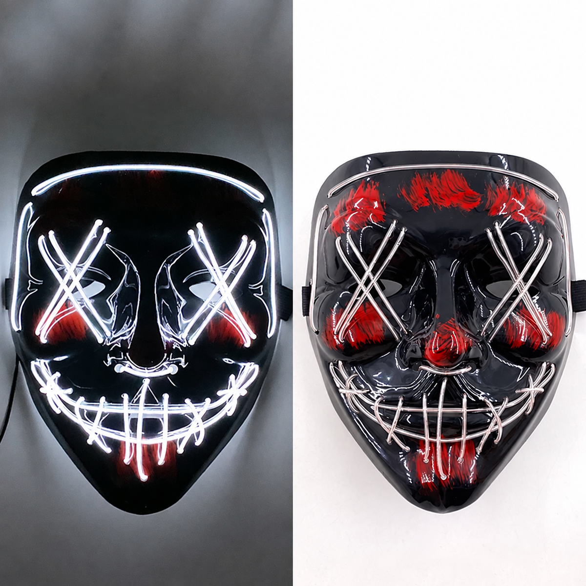 Roy | Halloween LED Purge Mask with Neon Glow