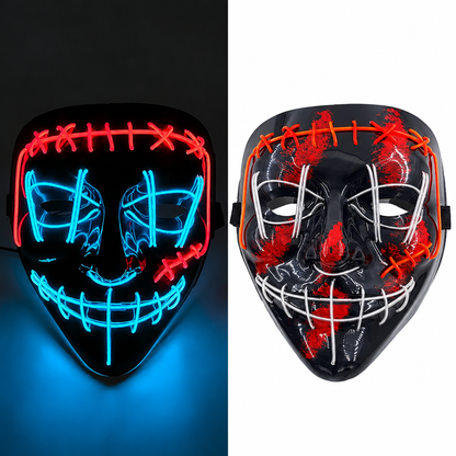 Roy | Halloween LED Purge Mask with Neon Glow