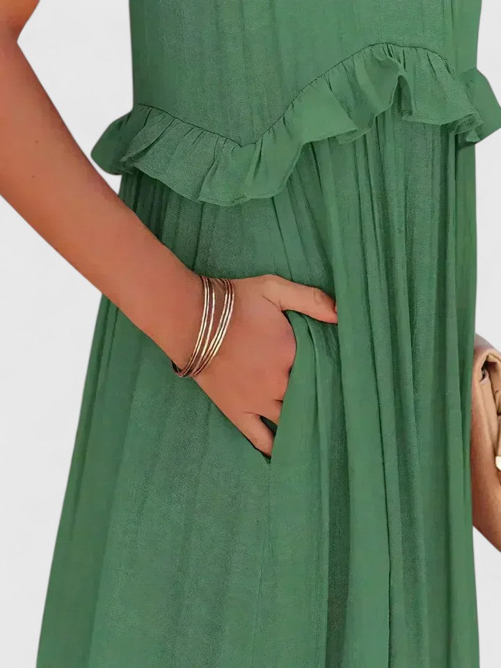 Matilda | Women's Elegant Draped Maxi Dress