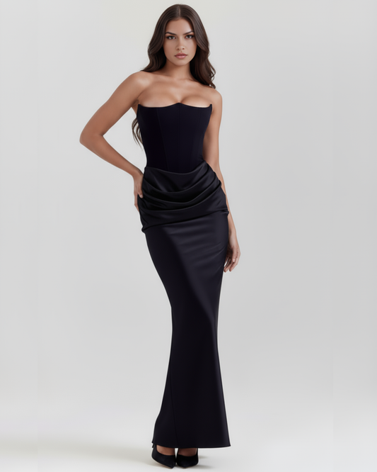 Alison | Women's Satin Corset Evening Dress