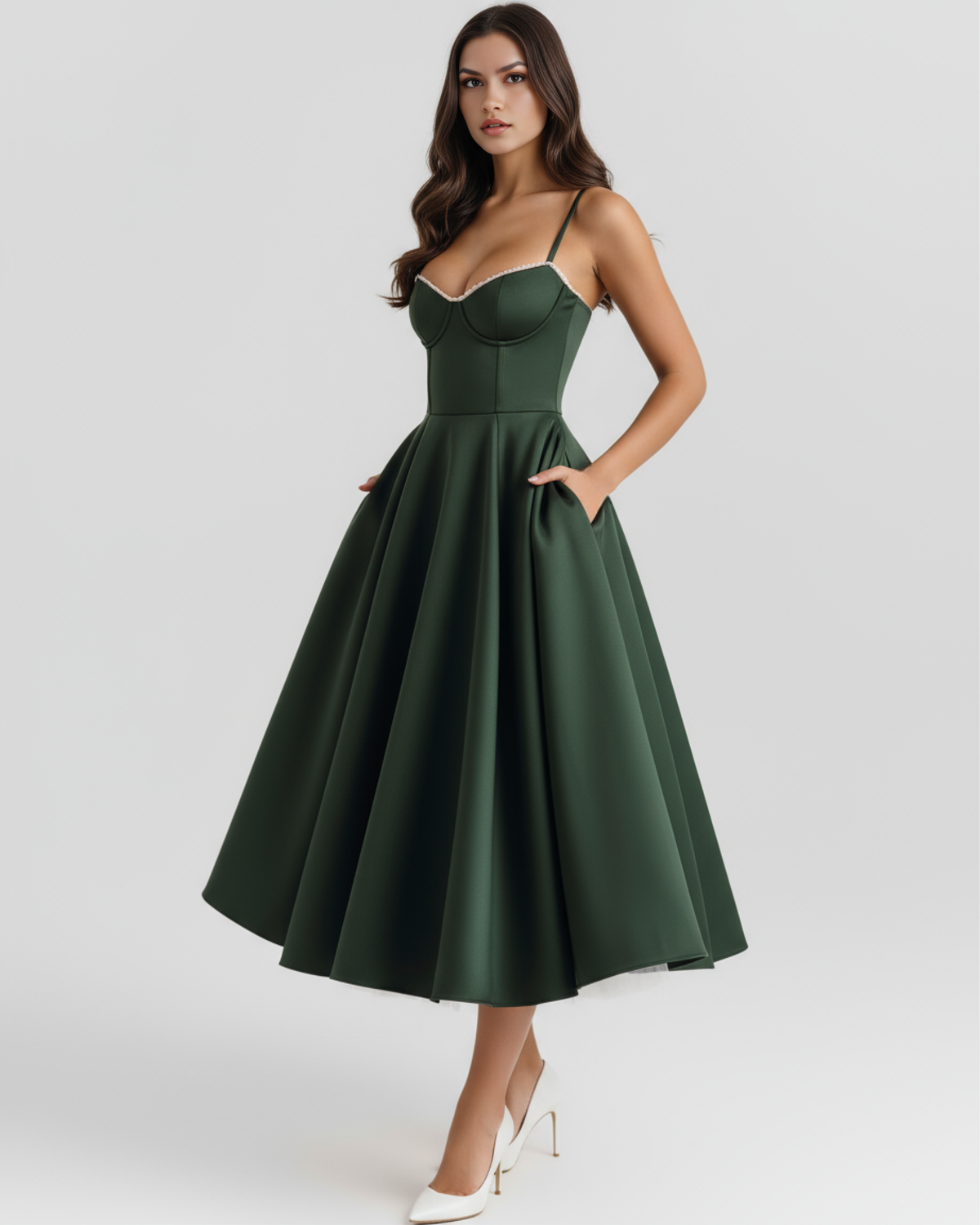 Julie | Women's Elegant A-line Maxi Dress
