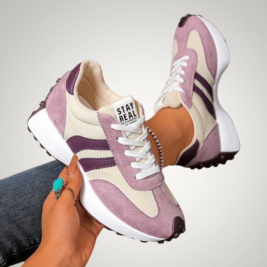 Zara | Women's Retro Lace-Up Athletic Shoes