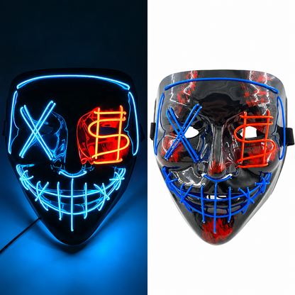 Roy | Halloween LED Purge Mask with Neon Glow