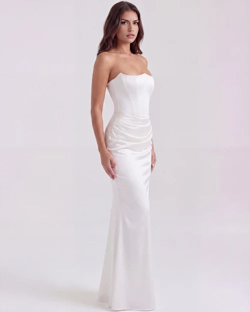 Alison | Women's Satin Corset Evening Dress