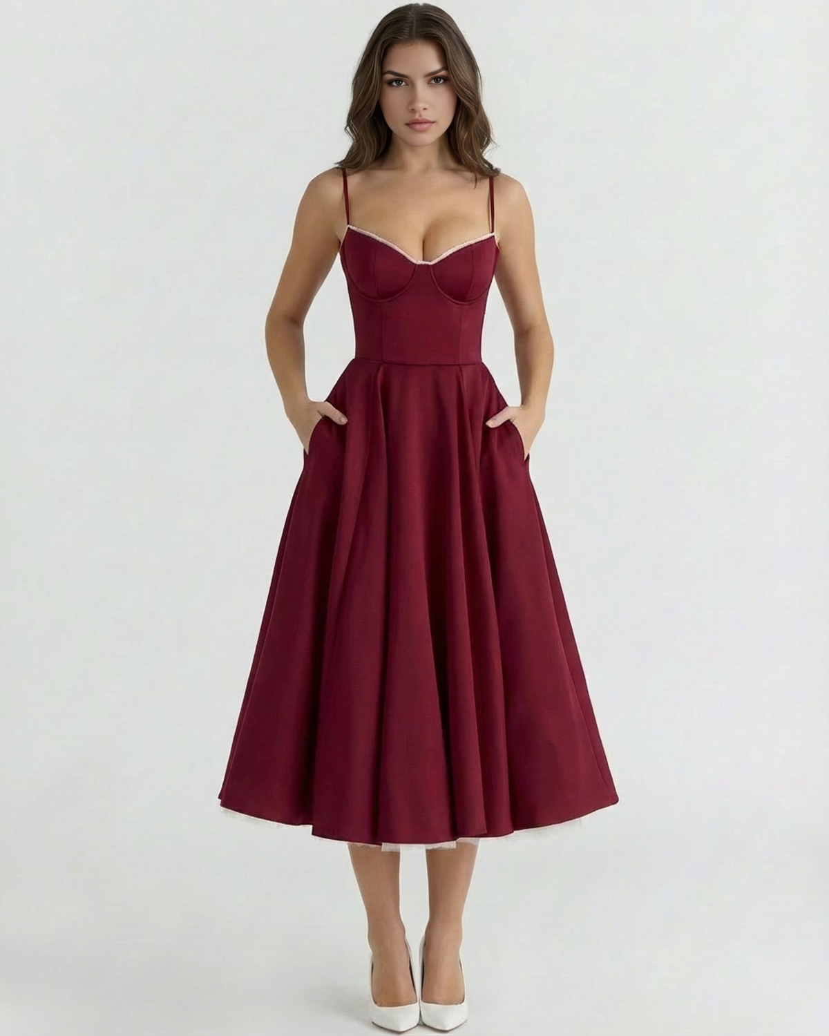 Julie | Women's Elegant A-line Maxi Dress