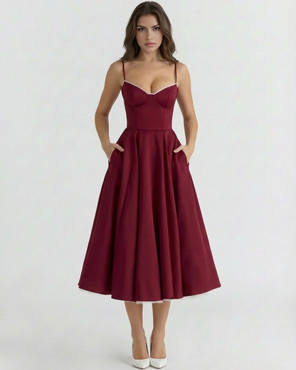 Julie | Women's Elegant A-line Maxi Dress