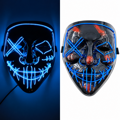 Roy | Halloween LED Purge Mask with Neon Glow