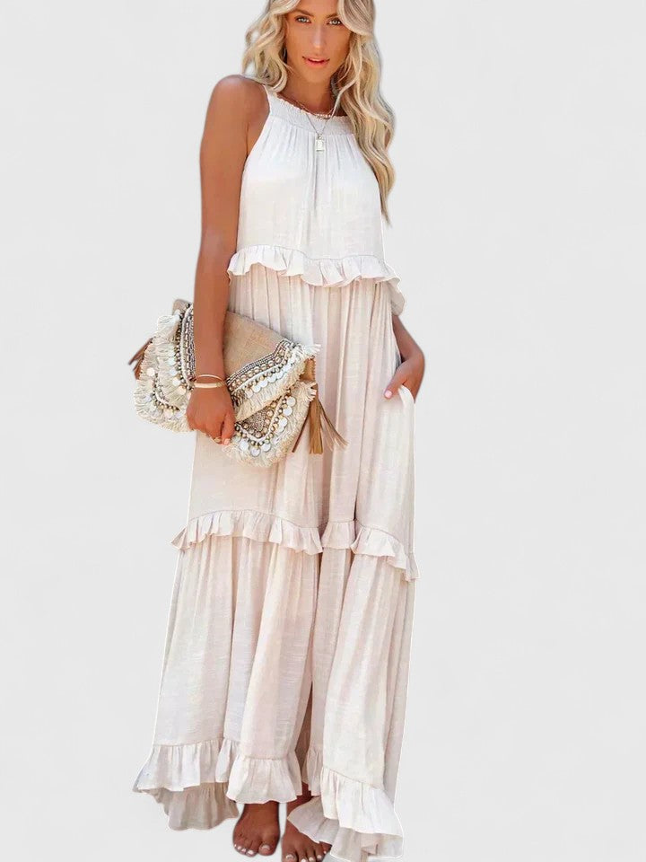 Matilda | Women's Elegant Draped Maxi Dress