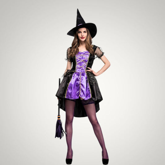 Ropa | Women's Witch Halloween Costume with Hat and Corset Dress