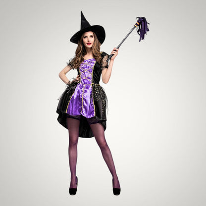 Ropa | Women's Witch Halloween Costume with Hat and Corset Dress