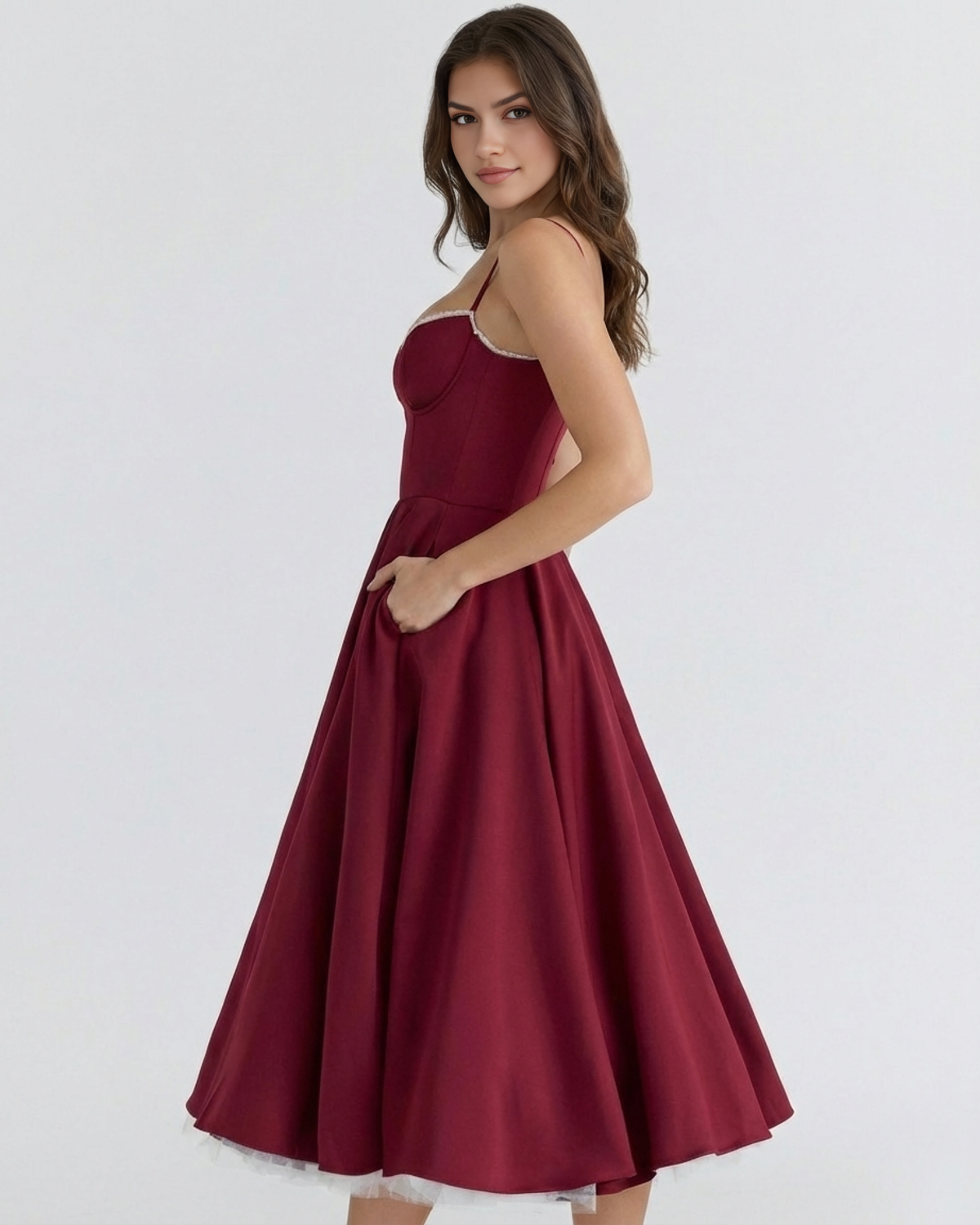 Julie | Women's Elegant A-line Maxi Dress
