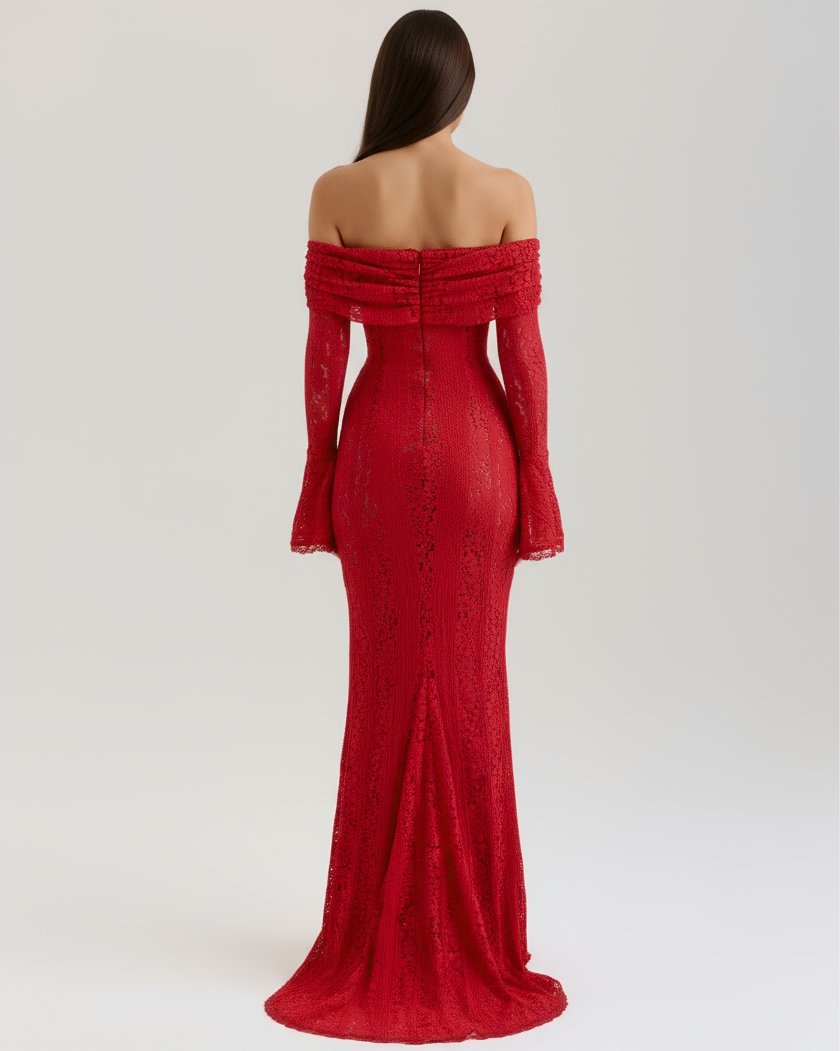 Helen | Women's Off-Shoulder Maxi Wedding Guest Dress