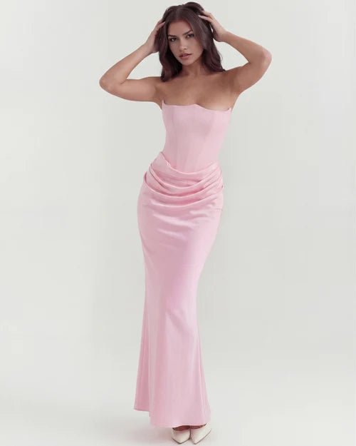 Alison | Women's Satin Corset Evening Dress