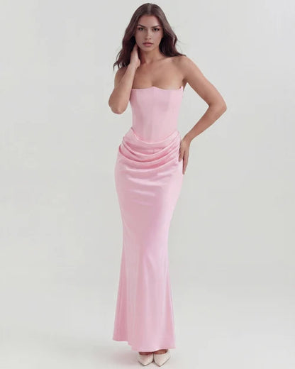 Alison | Women's Satin Corset Evening Dress