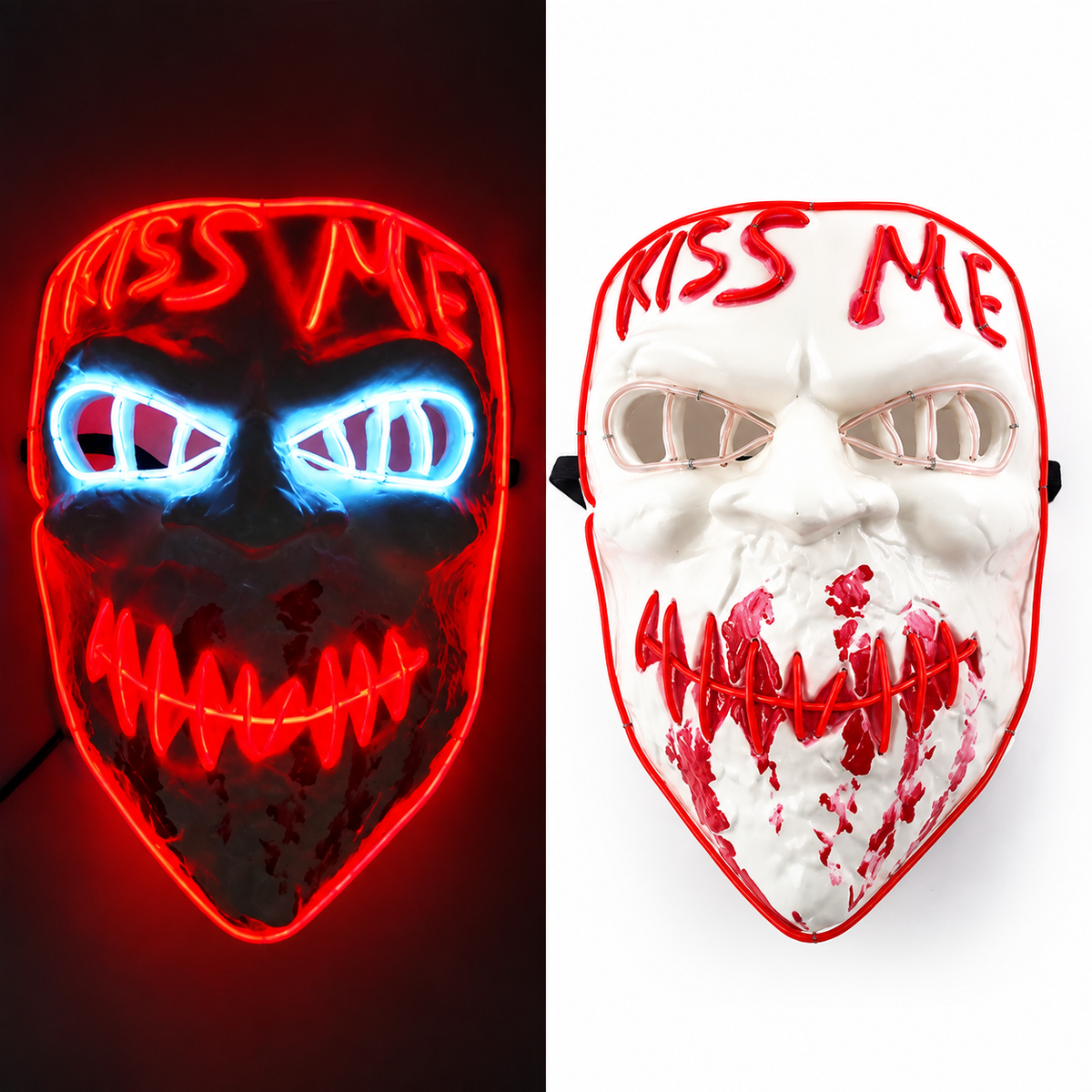 Roy | Halloween LED Purge Mask with Neon Glow