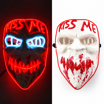 Roy | Halloween LED Purge Mask with Neon Glow