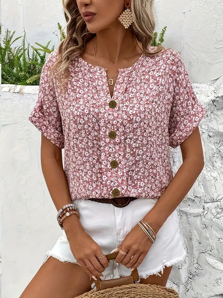 Mandy | Women’s Summer Printed Blouse
