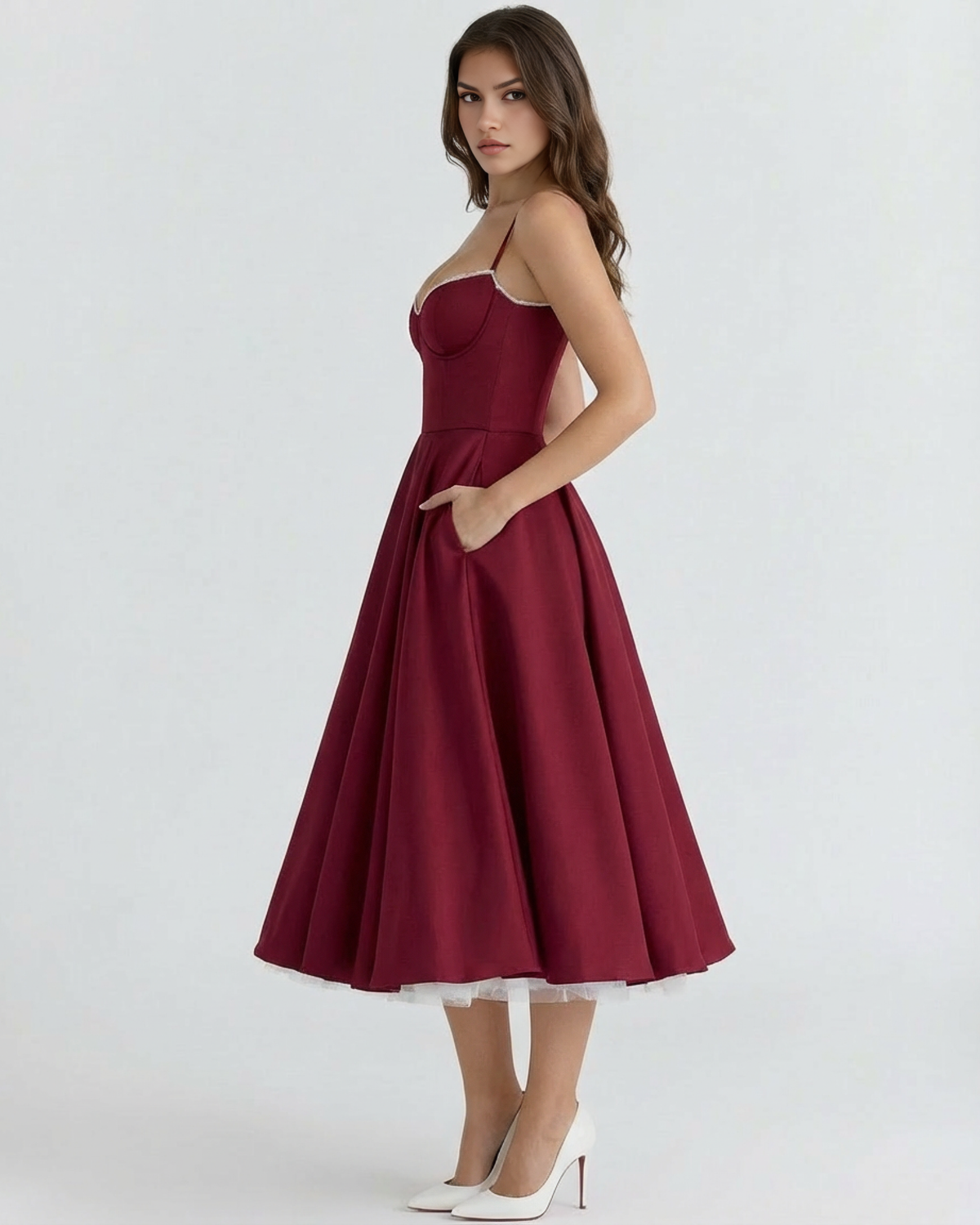 Julie | Women's Elegant A-line Maxi Dress
