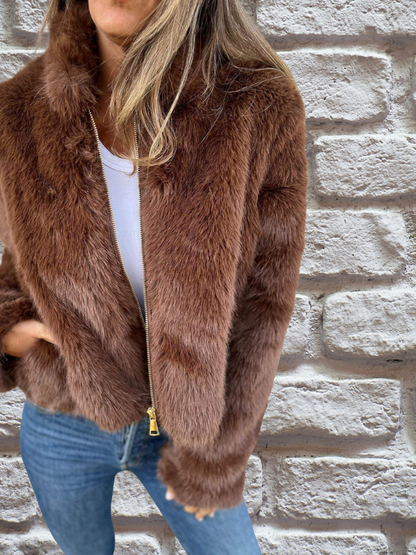 Sienna | Women's Plush Zip-Up Fall Jacket