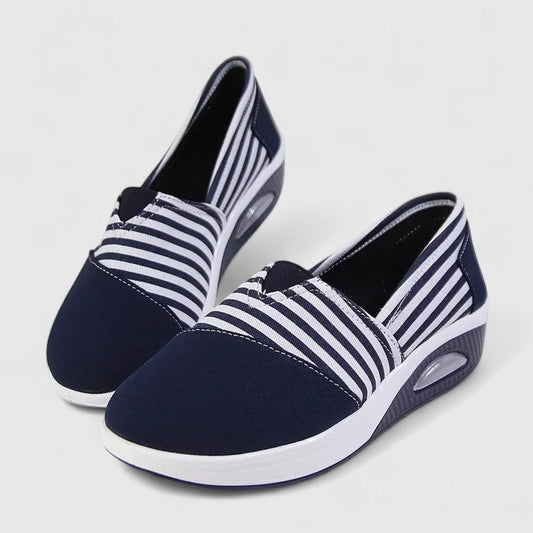 Roma | Women's Striped Slip-On Platform Sneakers