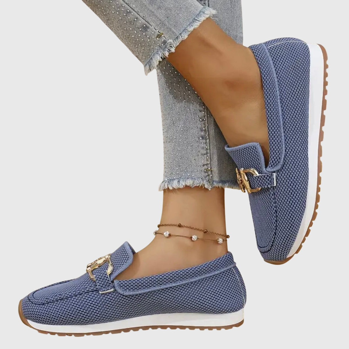 Zara | Women's Slip-On Buckle Loafer Sneakers