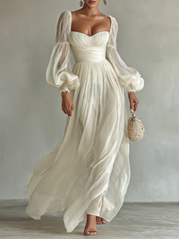 Sophie | Women's Romantic Puff Sleeve Maxi Dress