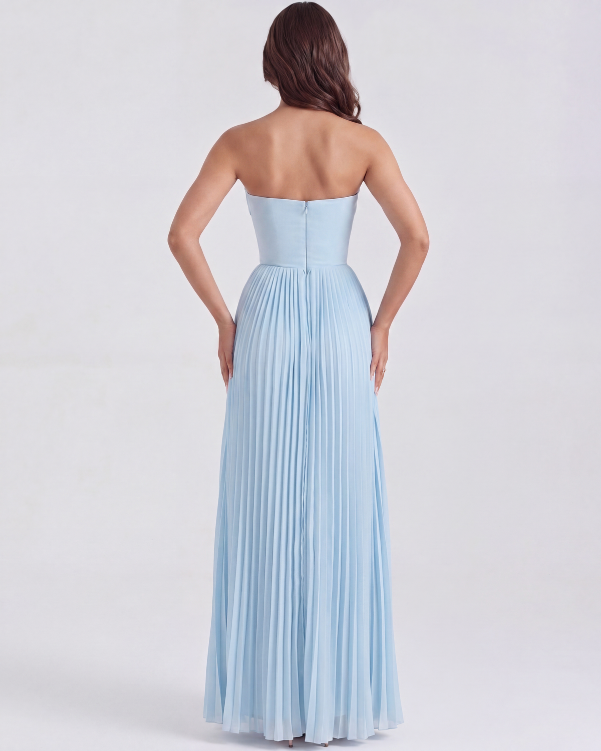 Patricia | Women's Elegant Pleated Maxi Dress