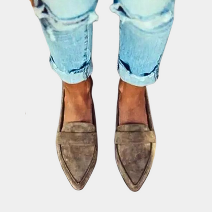 Frances | Women's Leopard Print Leather Loafers