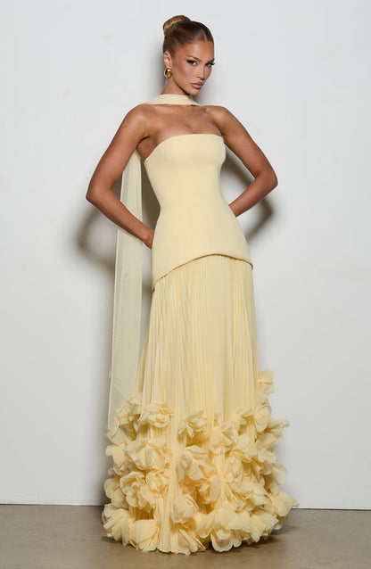 Holly | Women's Strapless Pleated Wedding Guest Dress