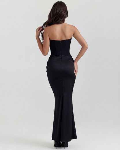 Alison | Women's Satin Corset Evening Dress