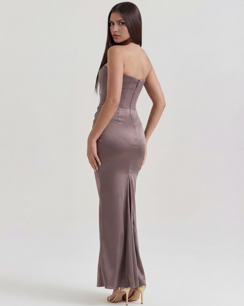 Alison | Women's Satin Corset Evening Dress